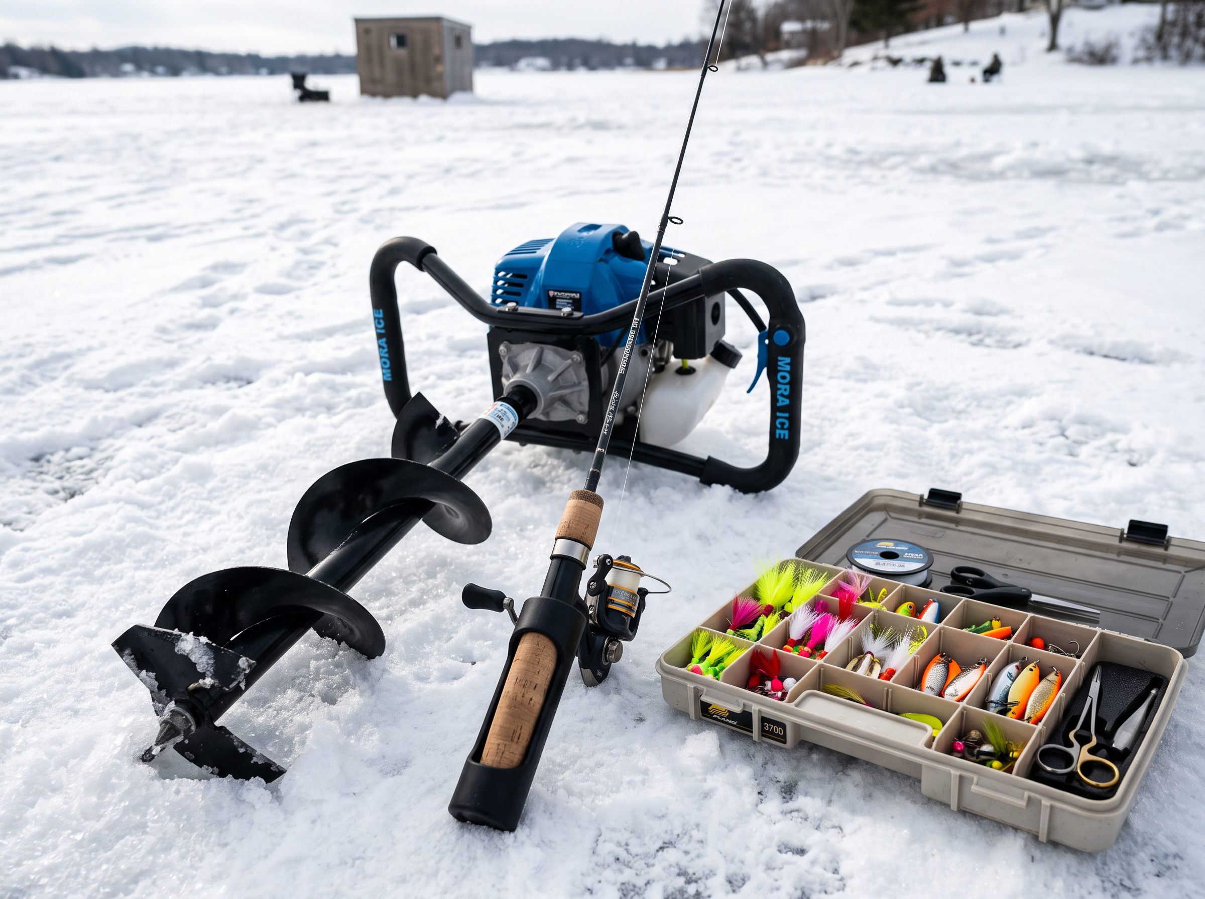 Ice fishing equipment and gear