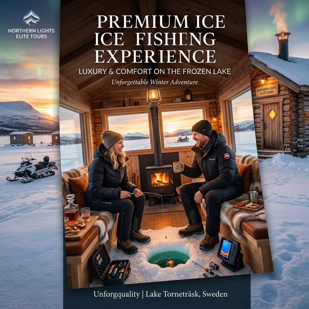 Premium ice fishing shelter comfort